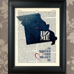 Missouri Art Print, Missouri Print, Missouri Map Art, Missouri Wall Art, Missouri Pride, Missouri Map Print, Missouri Map, Missouri Decor
