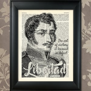 Simon Bolivar Quote, Simon Bolivar Print, Simon Bolivar Art, S American History, El Libertador, Liberta, Revolutionary, Venezuela History