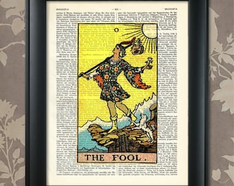 Il Matto, Tarot Card Print, Tarot Card Poster, Tarot Print, Tarot art, Tarot wall art, Tarot Gift, Tarot Cards, Tarot Deck, Major Arcana