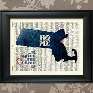Massachusetts Map, Massachusetts Print, Massachusetts Art, Massachusetts Poster, Massachusetts Pride,Map of Massachusetts,Massachusetts Gift