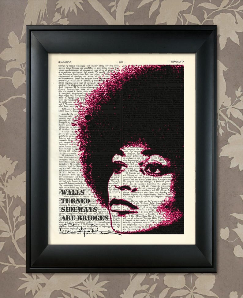 Angela Davis Quote, Angela Davis Print, Angela Davis Art, Black History, Activist,African American Art, Black Power Print,Black Lives Matter image 1