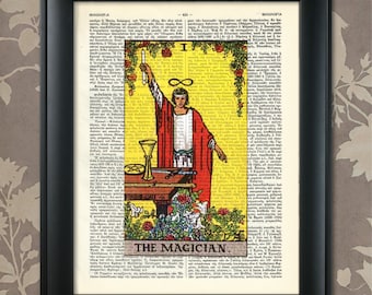 Il Mago, Tarot Card Print, Tarot Card Poster, Tarot Print, Tarot art, Tarot wall art, Tarot Gift, Tarot Cards, Tarot Deck, Major Arcana