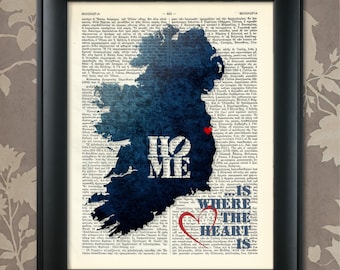 Ireland Art Print, Ireland Print, Ireland Map Art, Ireland Wall Art, Ireland Pride, Ireland Map Print, Ireland Map, Map of Ireland, Eire