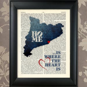 Catalonia Art Print, Catalonia Print, Catalonia Map Art, Catalonia Wall Art, Catalonia Pride, Catalonia Map Print, Catalonia Map, Catalonian