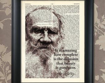 Leo Tolstoy Quote, Leo Tolstoy print, Leo Tolstoy art, Leo Tolstoy poster, Leo Tolstoy wall art, Russian Writer,Anna Karenina,War and Peace