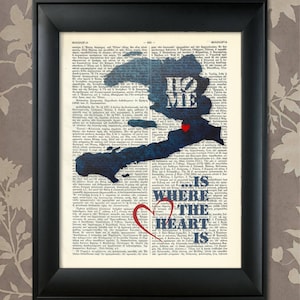 Haiti Art Print, Haiti Print, Haiti Map Art, Haiti Wall Art, Haiti Pride, Haiti Map Print, Haiti Map, Haiti Decor, Haiti Gift, Mappa di Haiti