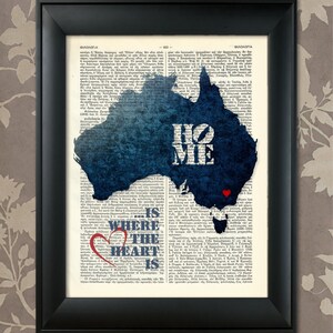 Australien Art Print, Australien Print, Australien Karte Kunst, Australien Wandkunst, Australia Pride, Australien Karte Print, Australien Karte, Australien