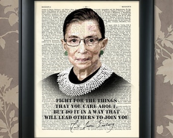 Ruth Bader Ginsburg, Quote, Ruth Bader print, Ruth Bader Art, Ruth Bader Poster, Ruth Bader Decor, Ruth Bader Quote, Feminism,Feminist Print