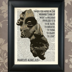 Marcus Aurelius, Philosophical Quote, Philosophy Print, Roman Emperor, Stoic Philosopher, Marcus Aurelius poster, Ancient Rome, Rome poster