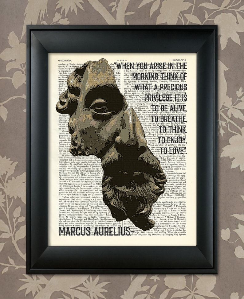 Marcus Aurelius, Philosophical Quote, Philosophy Print, Roman Emperor, Stoic Philosopher, Marcus Aurelius poster, Ancient Rome, Rome poster image 1