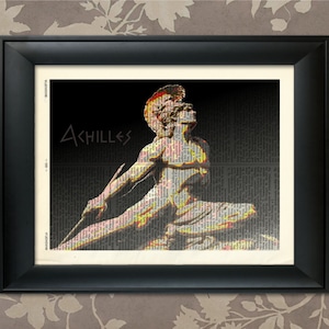 Achilles Death, Homeric Hero, Ancient Greek Hero, Achilles Print, Achilles Art, Achilles Wall Art, Achilles Gift, Iliad,Homer,Ancient Greece