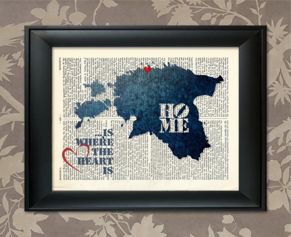 Estonia Art Print, Estonia Print, Estonia Map Art, Estonia Wall Art, Estonia Pride, Estonia Map Print, Estonia Map, Map of Estonia