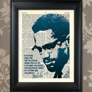 Malcom X Quote, Malcom X Print, Malcom X Art, Malcom X Poster, Black History, African American Art, Black Power Print, Black Lives Matter