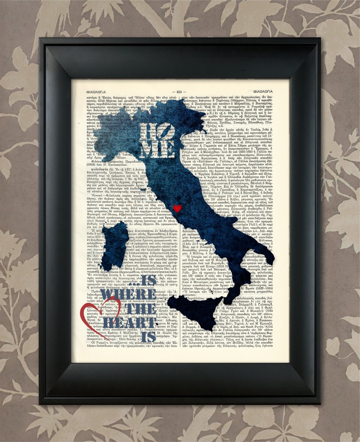 Italy Art Print Italy Print Italy Map Art Italy Wall Art - Etsy