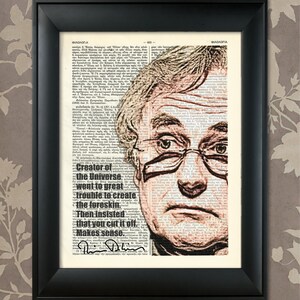 Richard Dawkins, 2, Humor, Dawkins print, Dawkins Poster, Dawkins Humor, R Dawkins gift, Richard Dawkins art, Dawkins quote, Atheist