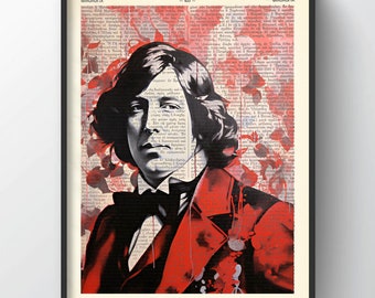 Oscar Wilde Art Poster, Oscar Wilde Art, Oscar Wilde Print, Oscar Wilde Poster, Oscar Wilde, Poet, Life Philosopher, Oscar Wilde Gift