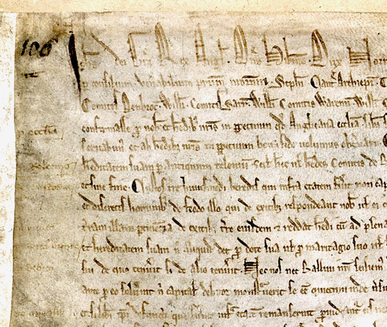 The Magna Carta, 1215, Historical Print, Historical Art, Historical Decor, Historical Gift, Historical Poster, English History, Medieval image 2