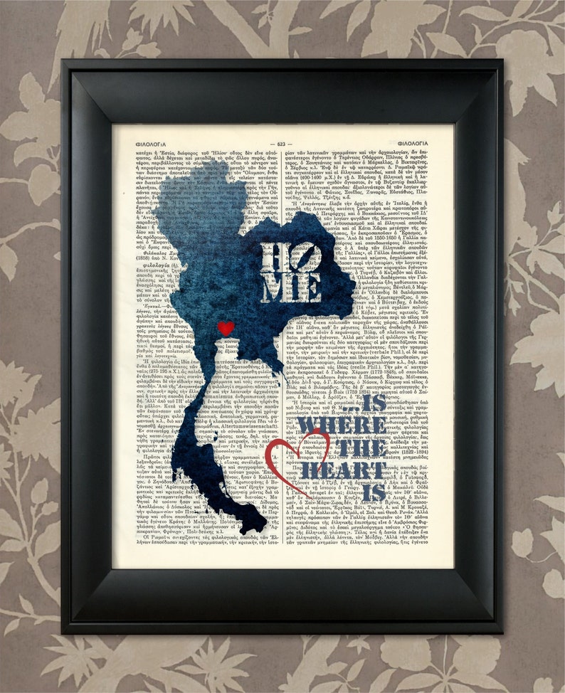 Thailand Print Thailand Map Art Thailand Art Print Thailand Map Print Thailand Pride Thailand Decor Thailand Wall Art Thailand Map