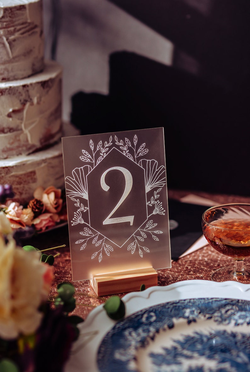 Acrylic Table Numbers Wedding Table Numbers Rustic Wedding Etsy
