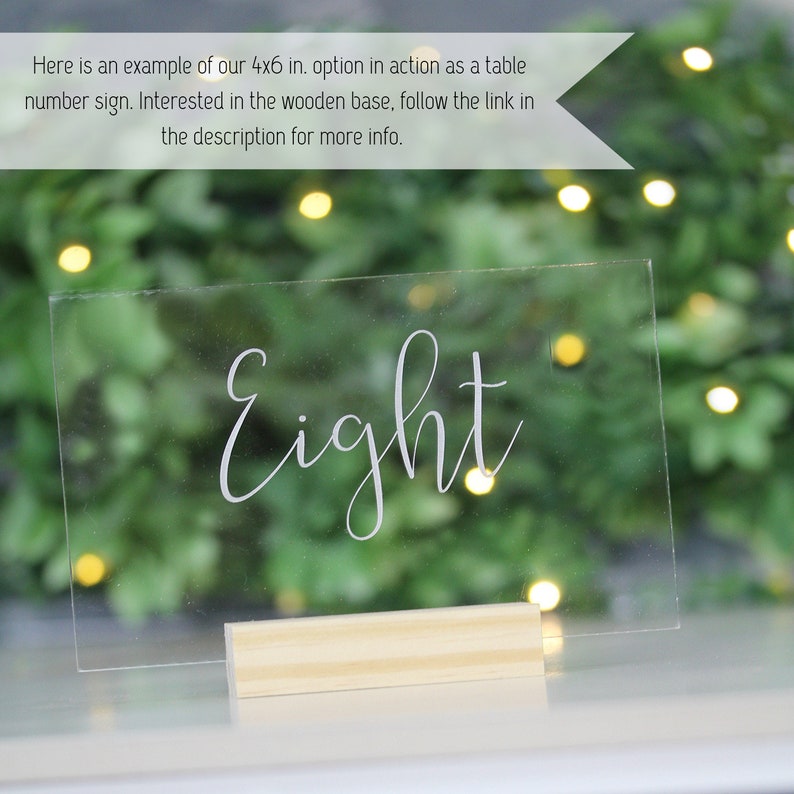 Blank Acrylic DIY Wedding Signs Plexiglass Clear Sheets Etsy