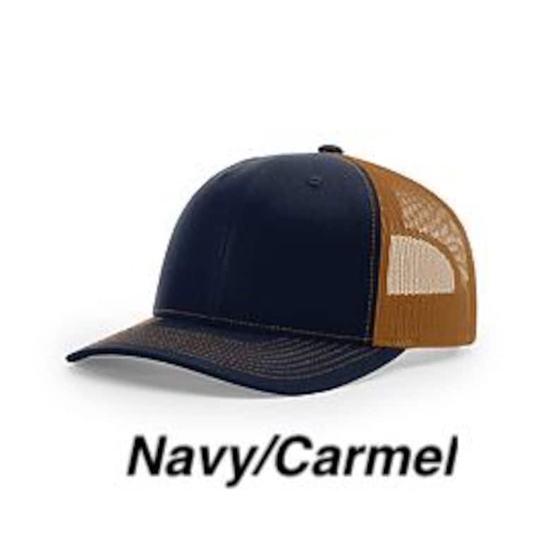 North Carolina Golf Hat: Leather Patch Richardson 112 Trucker zdjęcie 7