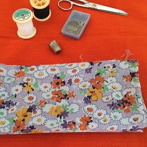 flower fabric coupon