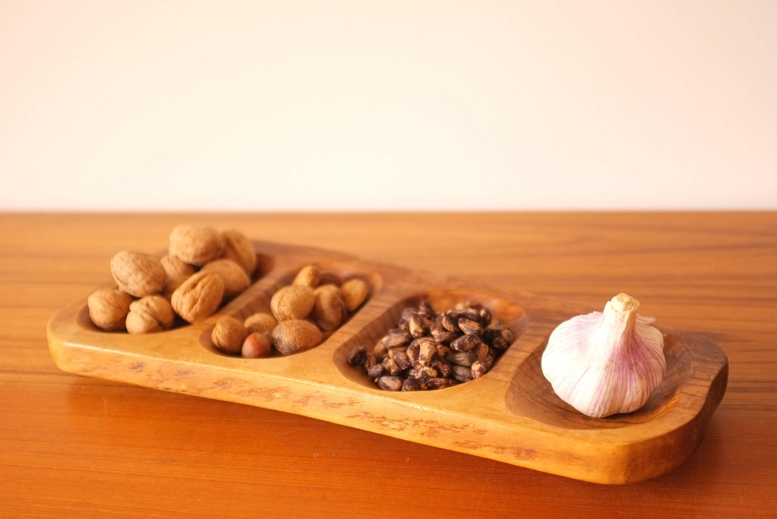 Plateau Apéritif Vintage, Plat de Service, Plateau en Bois d' Olivier, Ramequins Apéritif, Cadeau