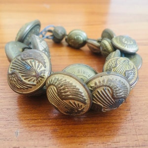 Series of old buttons