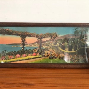 Souvenir painting of Menton