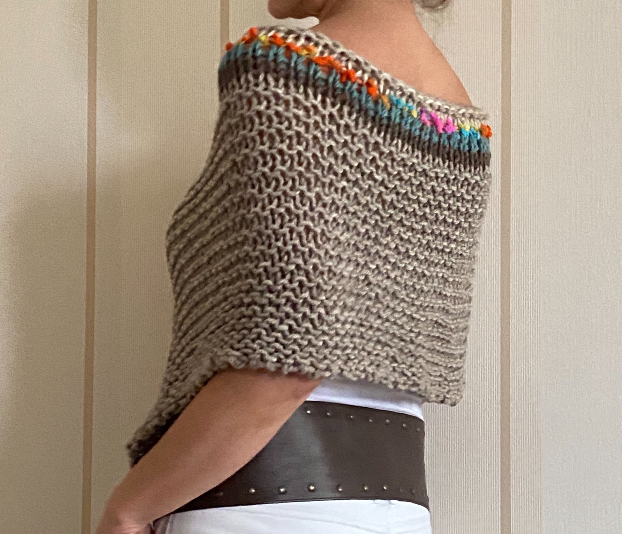 shawl poncho sweater