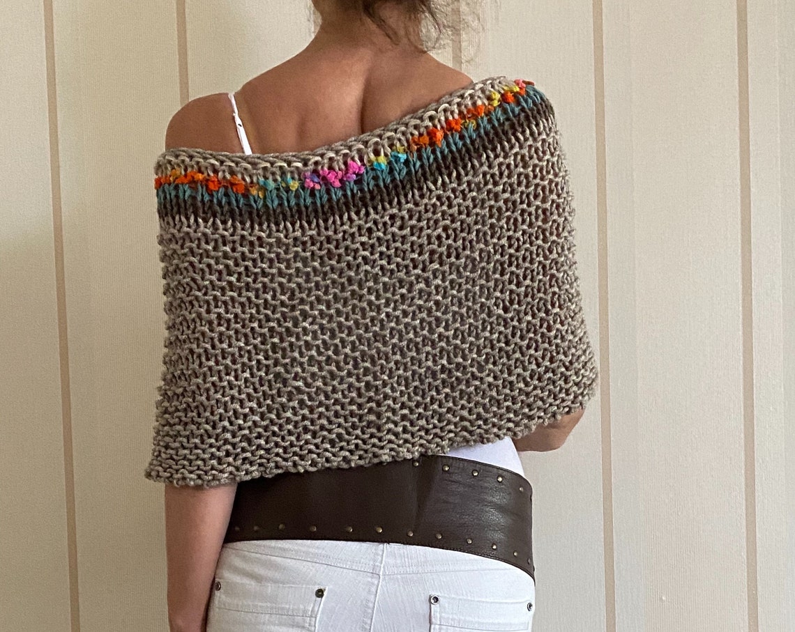 shawl poncho sweater