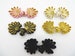 2 sets of hand-stitched frog fasteners trims, choice of colours with gold. 