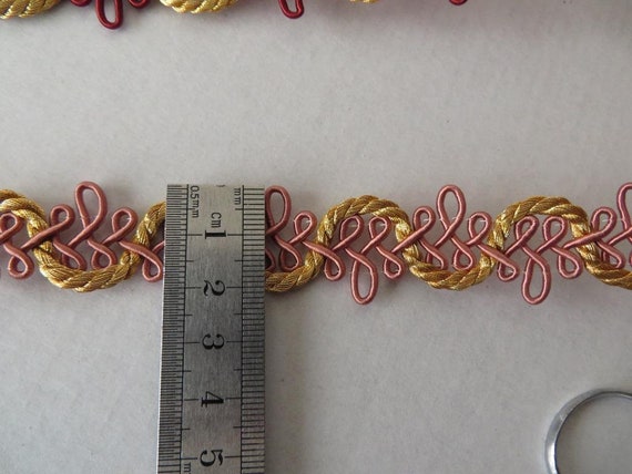 2cm Metallic Braid Gimp Costume Upholstery Christmas Gold Silver Copper 1 2 4m+