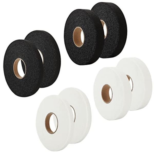 8m Double Sided Tape Extra Strong Self Adhesive Velcro Tape 20mm Wide Black  Sewing School Office Home
