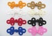 2 sets of hand-stitched frog fasteners closure trimmings, choose white orange black ivory gold red pink or blue 
