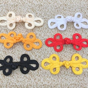 2 Sets: Handgenähte Frosch Verschlüsse, Geflochtene Verschluss Posamenten