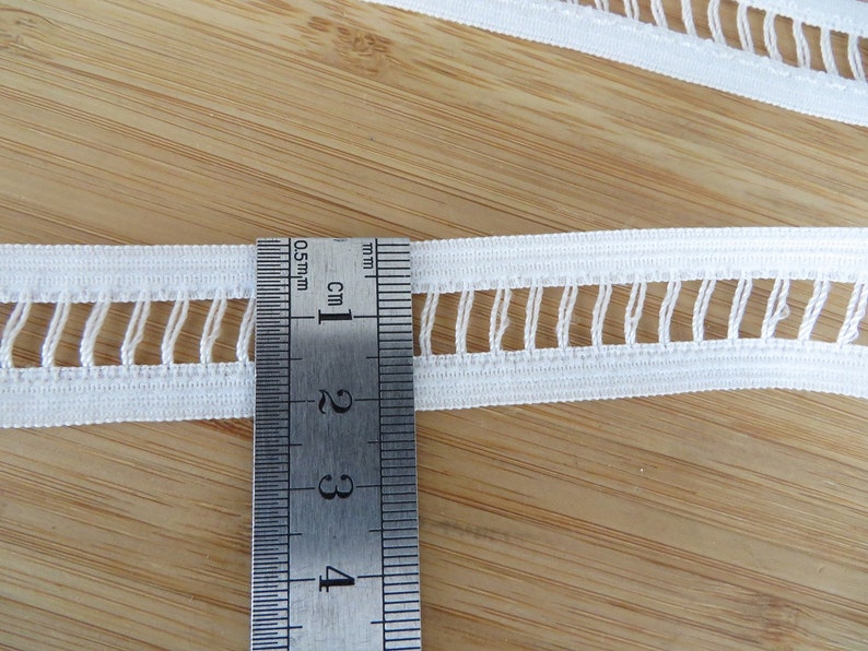 4mts of Polyester Insert Ladder Lace Trim White Superior Etsy
