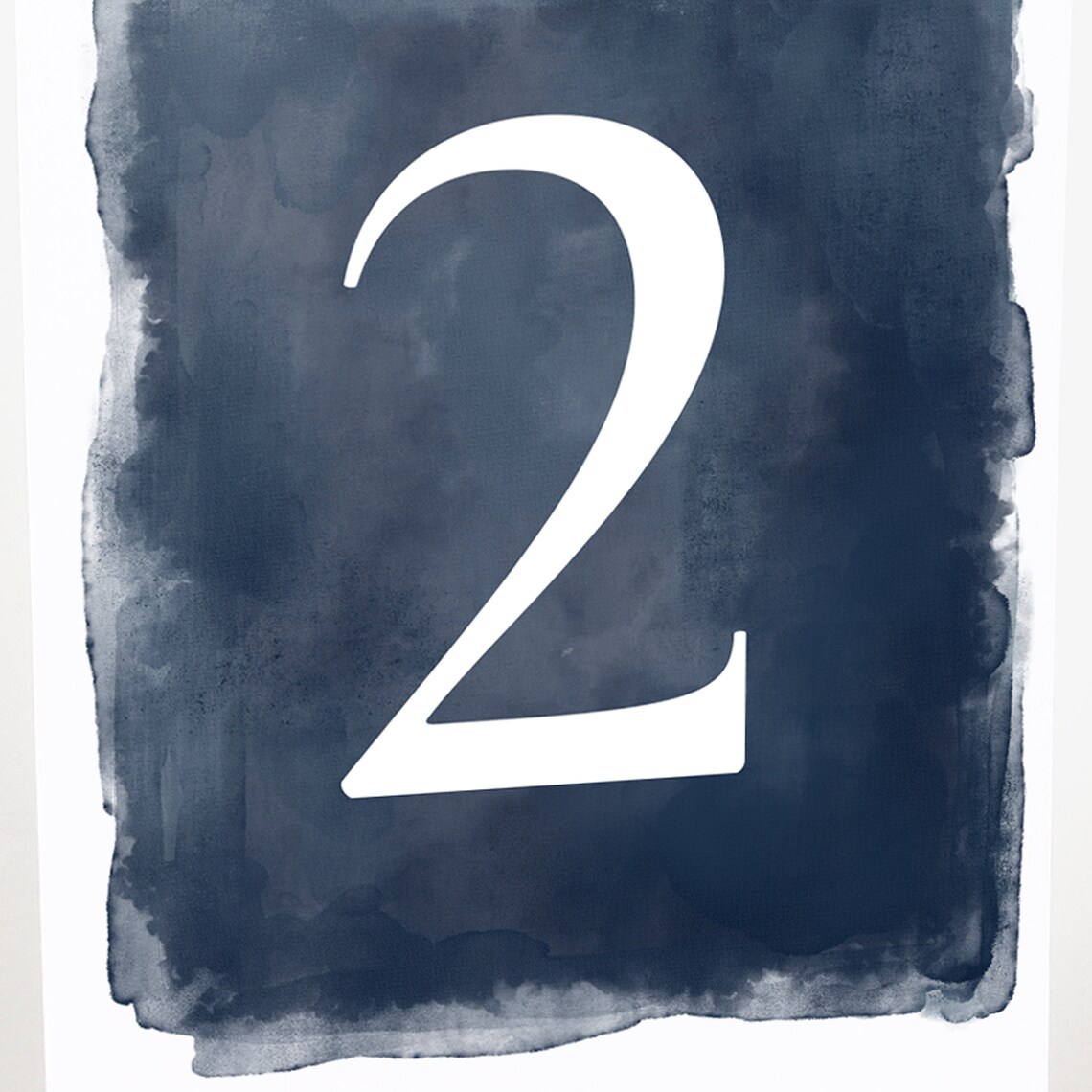 Navy Blue Table Numbers Watercolor Table Numbers Navy and - Etsy