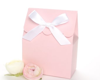 Favor Boxes, Pink Favor Boxes, Pink Favor Bags, Candy Buffet Box, First Birthday Favor Boxes, Pink Favour Bag, Bridal Treat Box, Favour Box