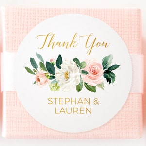 Thank You Stickers Printed, Thank You Stickers Bridal Shower, Thank You Stickers Wedding, Baby Shower Thank You Stickers, Bridal Shower Tags image 1