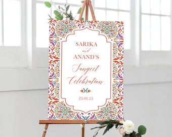 Sangeet Sign, Digital Download, Indian Wedding Sign, Sangeet Welcome Sign, Sangeet Wedding Sign, Mehndi Sign, Indian Wedding Decor