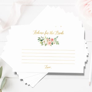 Advieskaarten vrijgezellenfeest 4 x 6" bedrukt, advies voor de bruid, advieskaarten bruid, bruidsshow, advieskaarten bruiloft, kaartspellen bruid