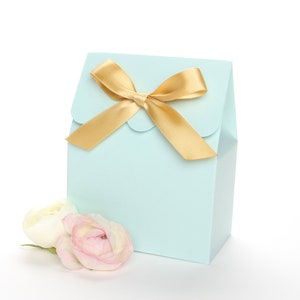 Favor Boxes, Blue Favor Boxes, Favor Bags, Blue and Gold Favor Bags, Blue and Gold Favor Boxes, Blue Candy Bags, Baby Favors, Blue Favor Bag
