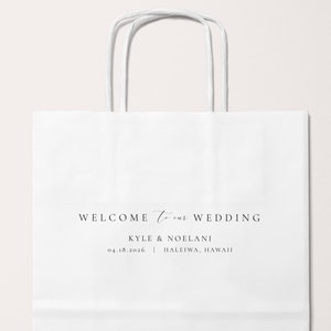 Wedding Welcome Bags for Hotel Guests and Destination Weddings, Custom Paper Bags for Favors, Wedding Welcome Box, Kit, Gift Bags in Bulk