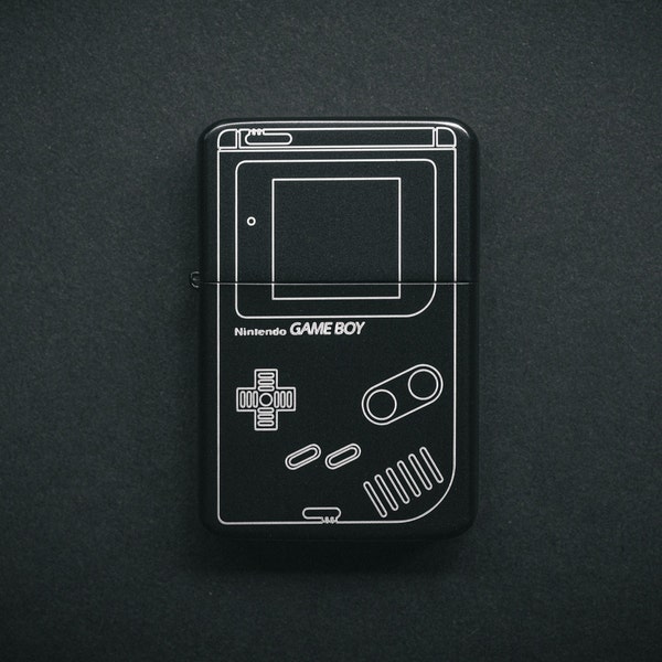Nintendo Game Boy Retro Flip Lighter - Laser Engraved - Cool Gift for Gamer - Nostalgic 80s 90s Gaming Collectible