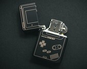 Engraved Nintendo GameBoy Design Flip Lighter Laser Engraved Cool Gift Idea for Gamer Boyfriend or Husband Retro Gaming Console 8 Bit