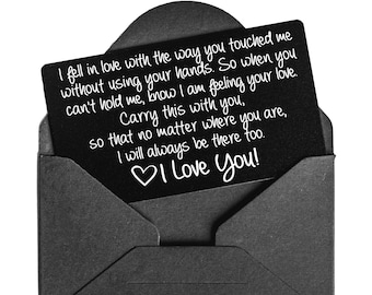 MAKE 'EM CRY with this Engraved Wallet Card! Awesome Anniversary, Valentines Day, or Birthday Gift for Him or Her & Ships Fast!