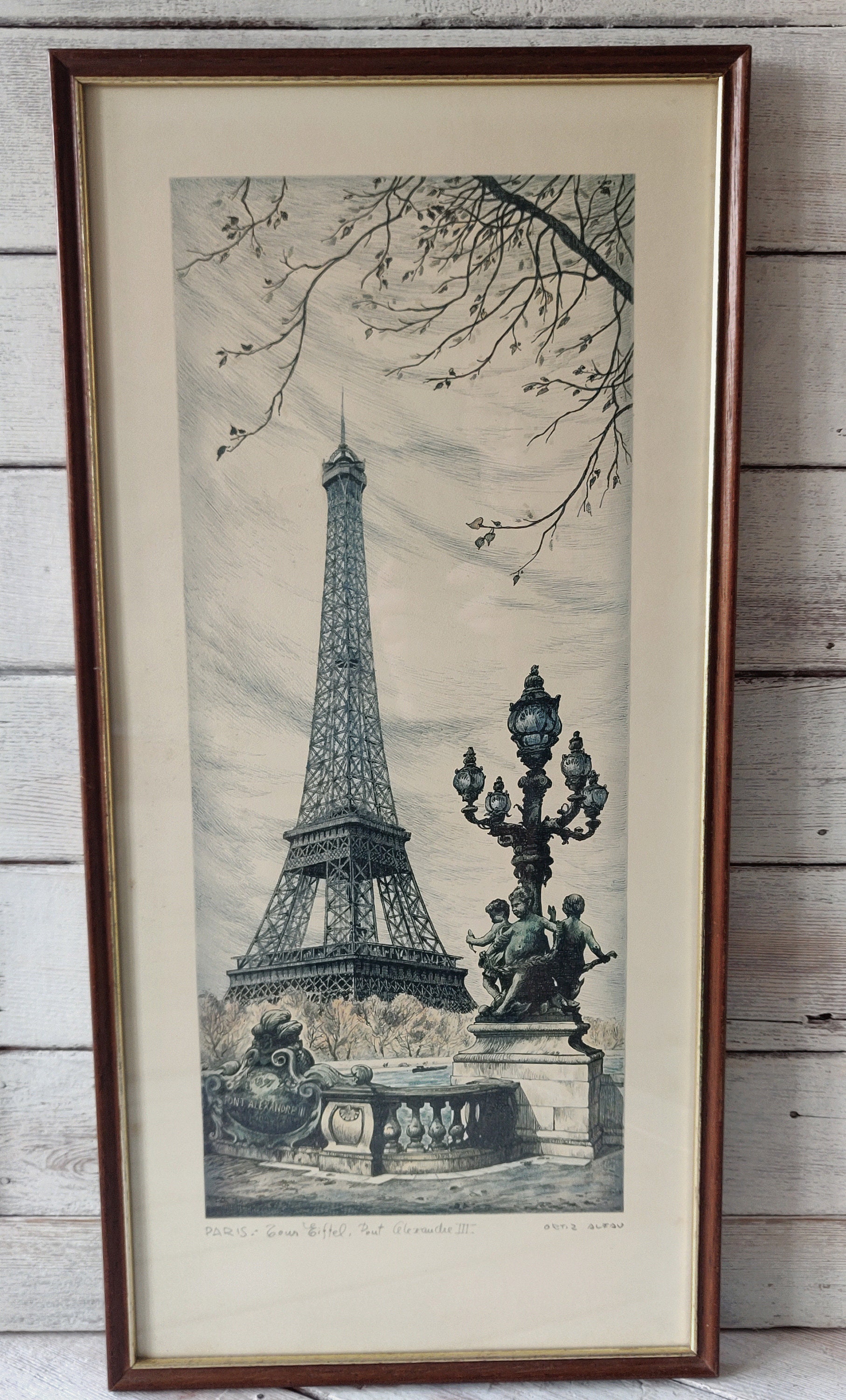 3D Printed Eiffel Tower Decoration 8.5 Inches Tall Parisian Home