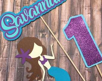 Mermaid Centerpiece Sticks/Cake Topper