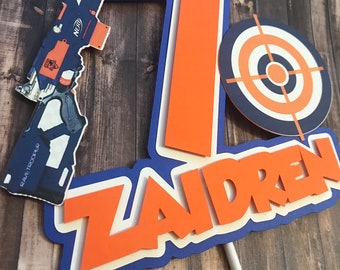 Nerf Cake Topper See Customizable Handmade Options Etsy